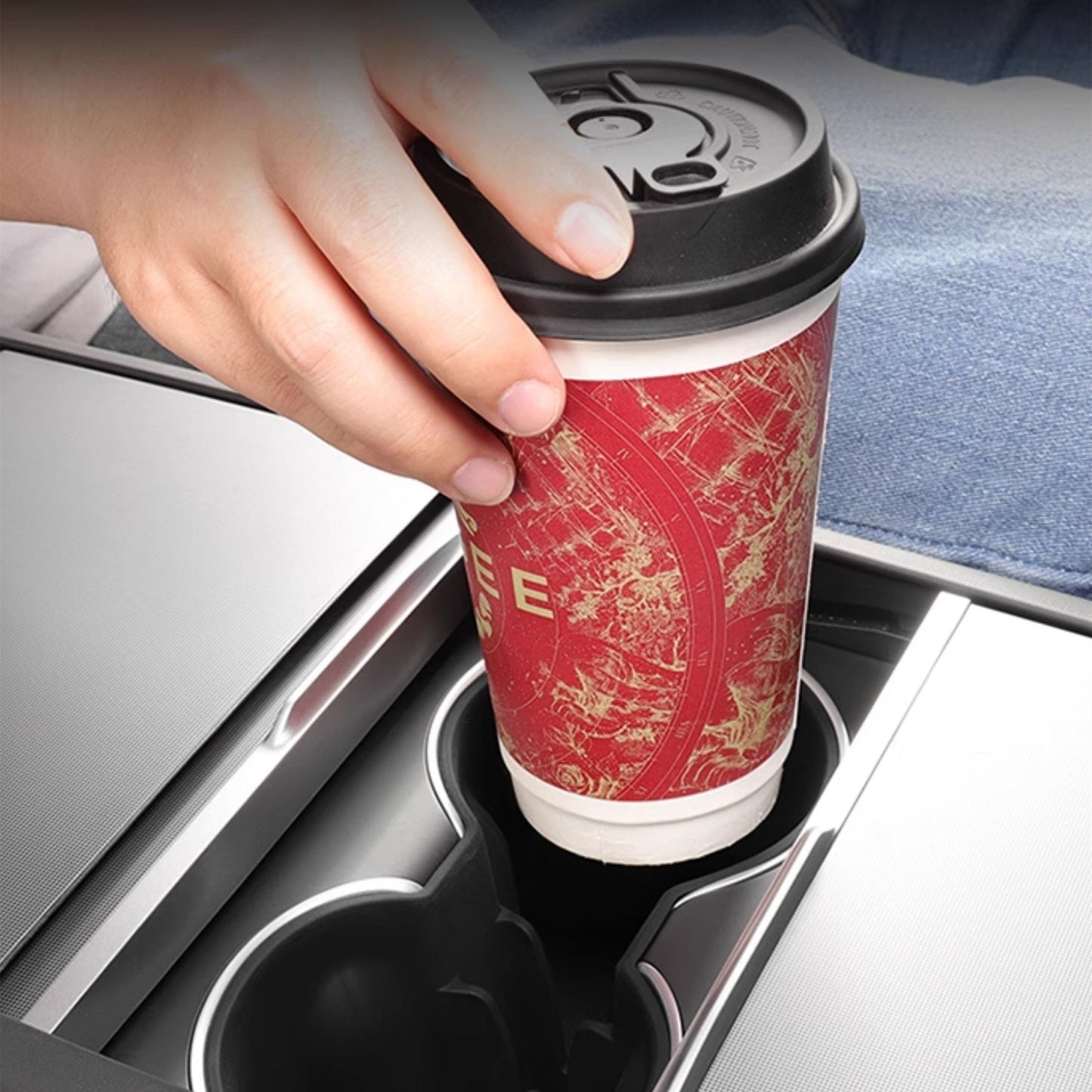 Center Console Cup Holder for Model Y Juniper & Model 3 Highland