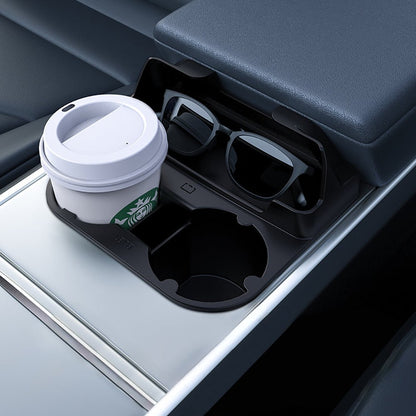 Center Console Cup Holder With Storage Organize for Model 3/Y