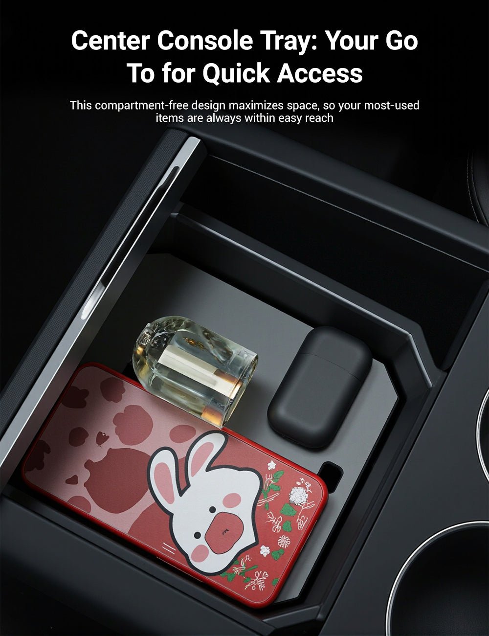 Center Console Tray Armrest Organizer for Tesla Model 3 Highland & New Model Y