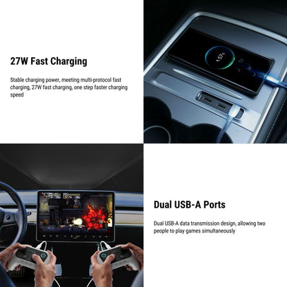 Center Console USB HUB Adapter for Model 3 Model Y