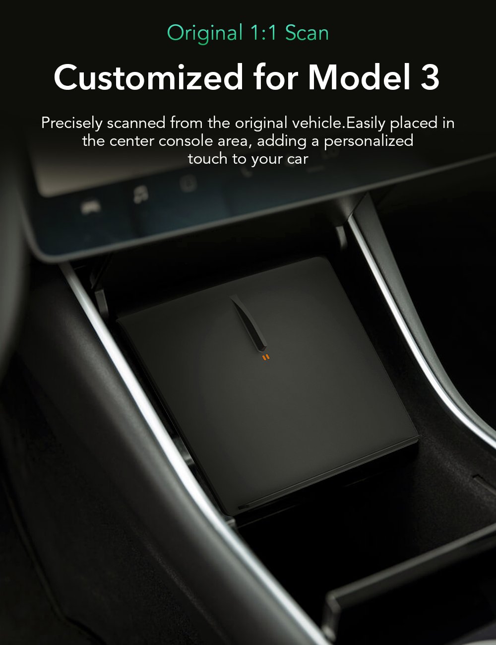 Center Console Wireless Charger for Tesla Model 3