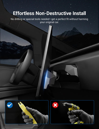 Center Screen Swivel Rotating Mount Kit for Tesla Cybertruck