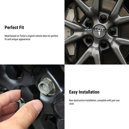 Center Wheel Center Cap Kit With Puller for Tesla Model 3/Y/S/X
