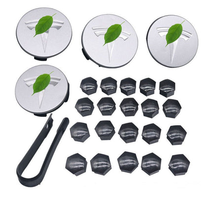 Center Wheel Center Cap Kit With Puller for Tesla Model 3/Y/S/X