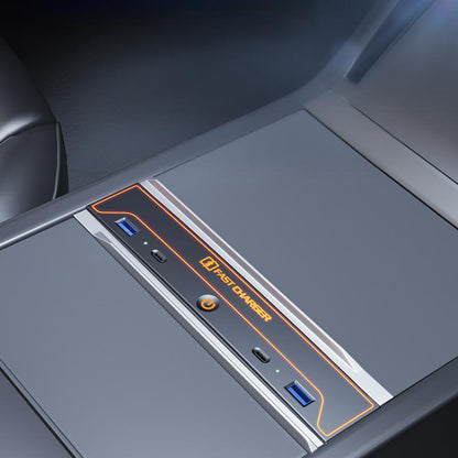 Central Console USB Hub with Ambient Light for Model 3 Highland