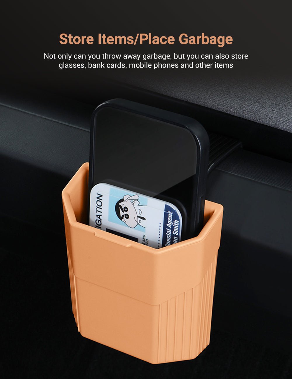 Central Screen/Seat/Dash Trash Can for Tesla Model 3/Y