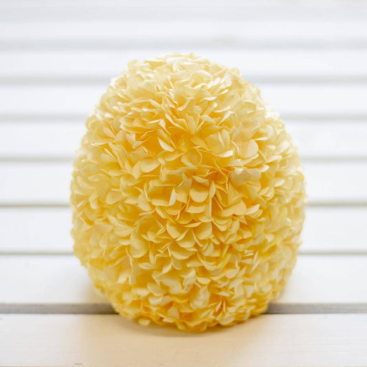 Hydrangea Egg   Yellow   6.5"