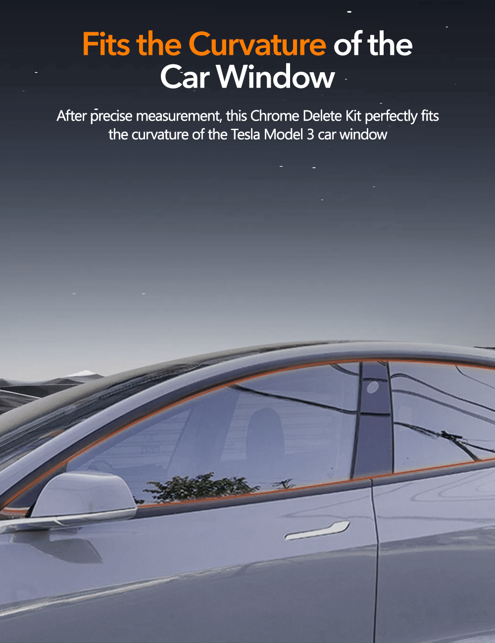 Chrome Delete Kit For Model 3