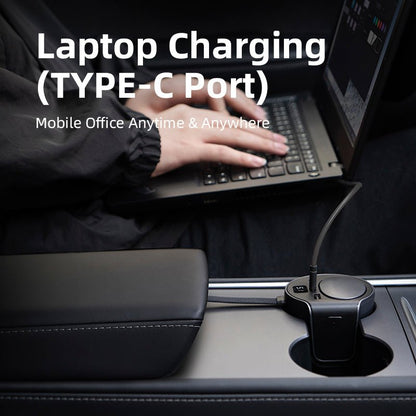 Cigarette Lighter hub adapter for Tesla Model 3/Y 2021-2026