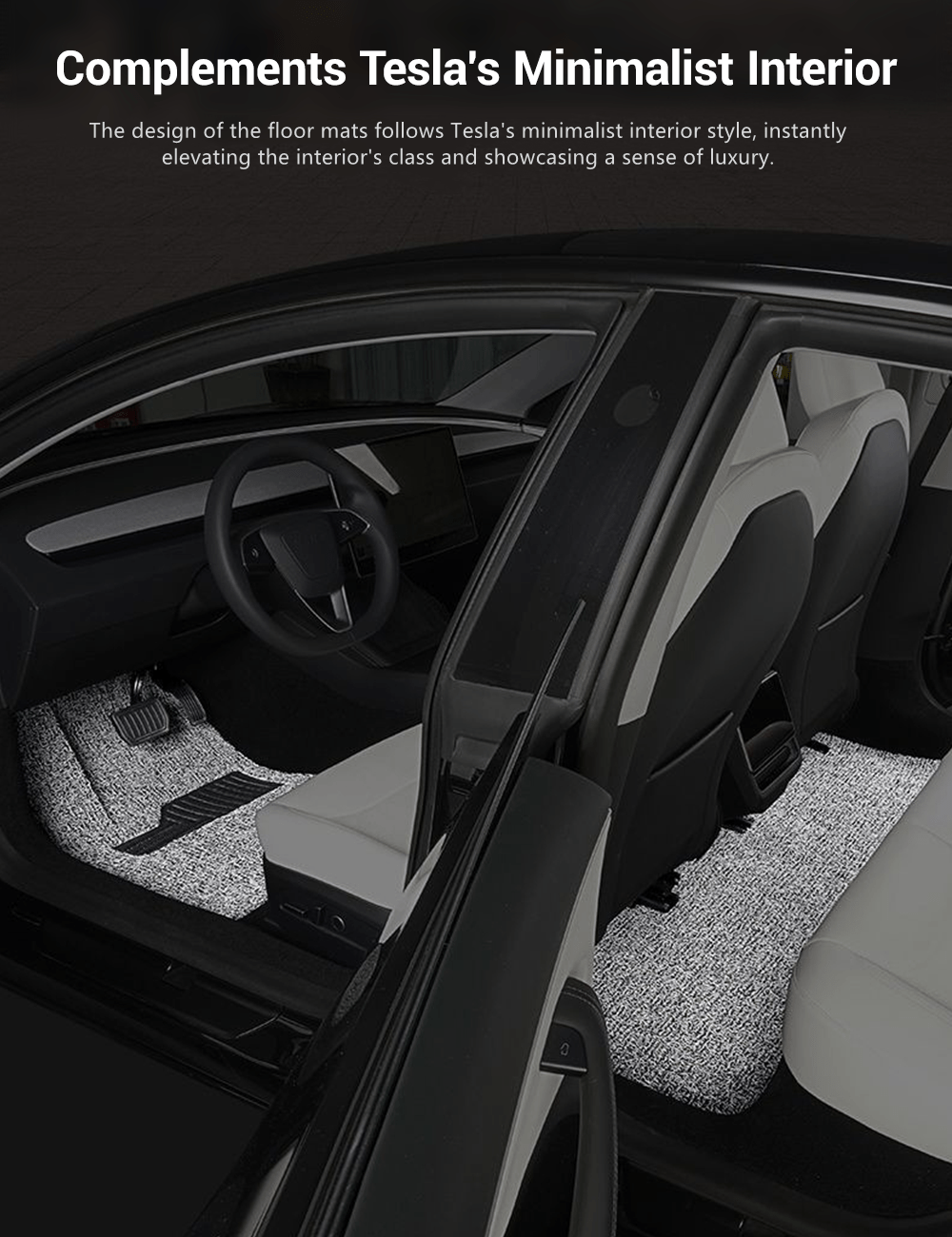 Coil Floor Mats for Tesla Model 3 Highland & Moel Y Juniper