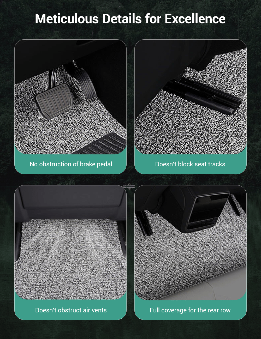 Coil Floor Mats for Tesla Model 3 Highland & Moel Y Juniper
