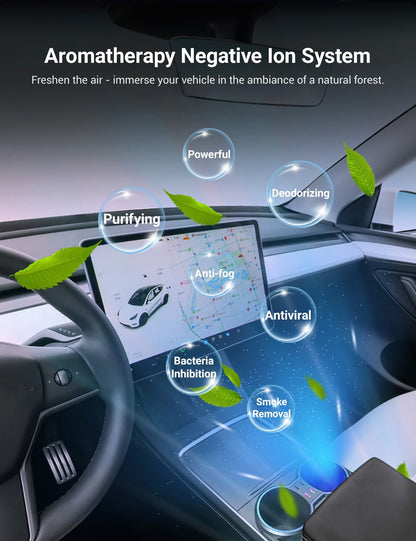 Console Cup Holder Expansion Dock with Lighting for Tesla Model 3/Y