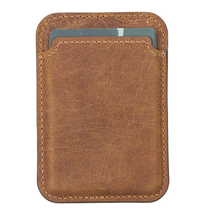 Cortland Full-Grain Leather Card Holder Wallet with Magnet