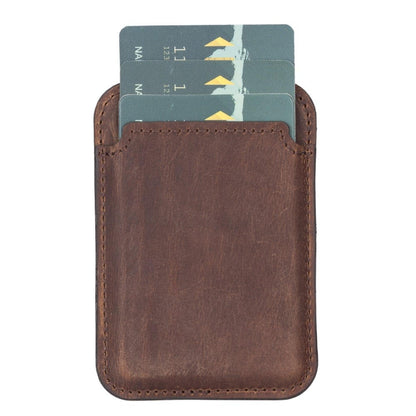 Cortland Full-Grain Leather Card Holder Wallet with Magnet