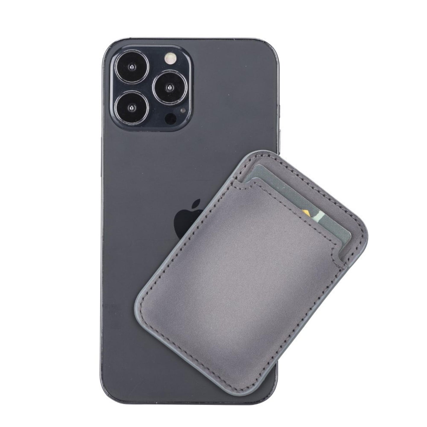 Cortland Full-Grain Leather Card Holder Wallet with Magnet