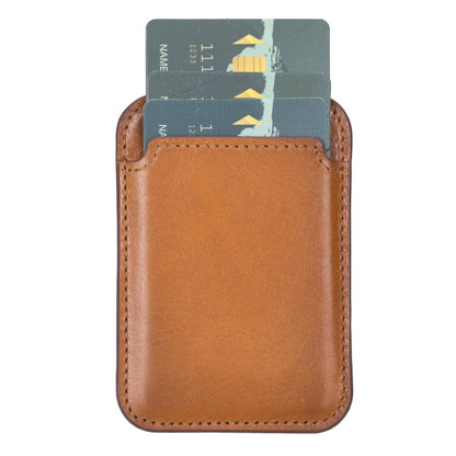 Cortland Full-Grain Leather Card Holder Wallet with Magnet