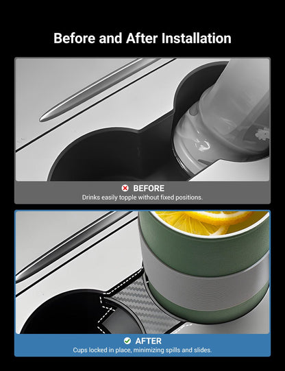 Cup holder slot limiter for Tesla Model 3/Y