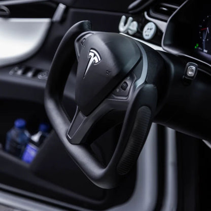 TESERY Custom Yoke Steering Wheel Replacement for Tesla Model X / S 2012-2020
