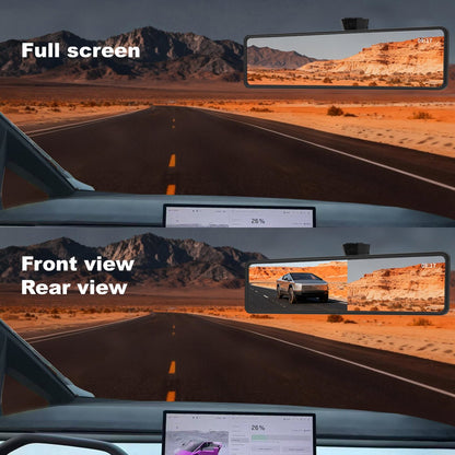 Cybertruck 11.26" Streaming Rearview Mirror | 2K Dual Dashcam & 105° Expanded Vision