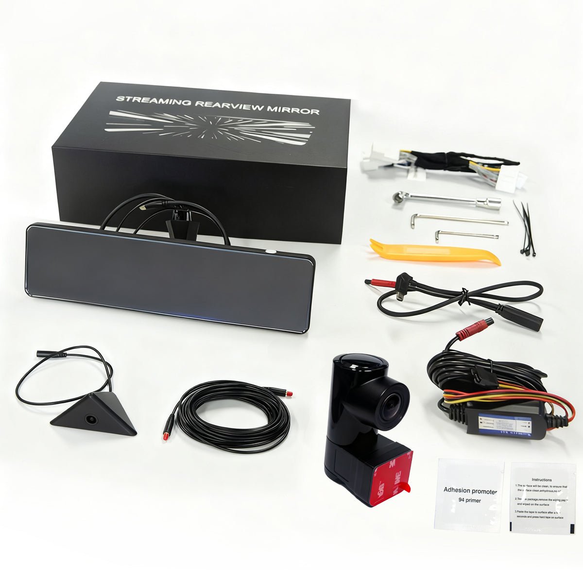 Cybertruck 11.26" Streaming Rearview Mirror | 2K Dual Dashcam & 105° Expanded Vision