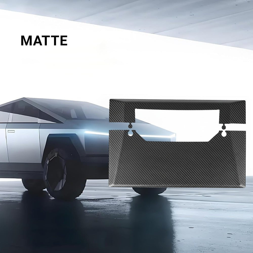 Cybertruck Display Back Overlay | Real Dry Carbon Fiber Center Screen Cover