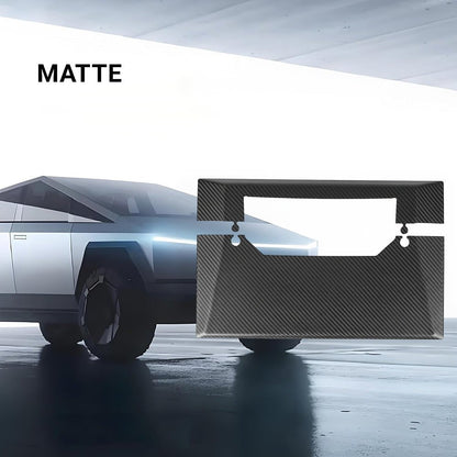 Cybertruck Display Back Overlay | Real Dry Carbon Fiber Center Screen Cover