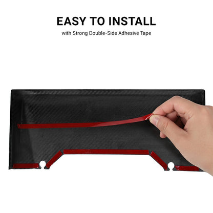 Cybertruck Display Back Overlay | Real Dry Carbon Fiber Center Screen Cover