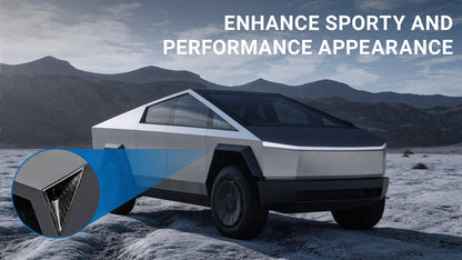 Cybertruck Front Fender Camera Applique Overlays | Real Carbon Fiber (1 Pair)