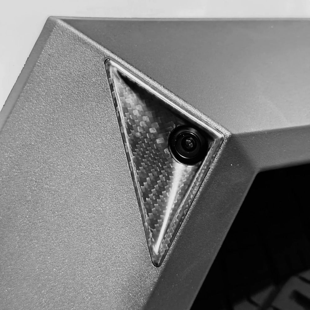 Cybertruck Front Fender Camera Applique Overlays | Real Carbon Fiber (1 Pair)