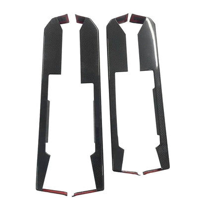 Cybertruck Lower Door Panel Armrest Overlays | Real Molded Carbon Fiber (4-Piece Set)