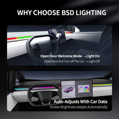 Cybertruck Smart BSD Blind Spot LED Ambient Lighting Kit