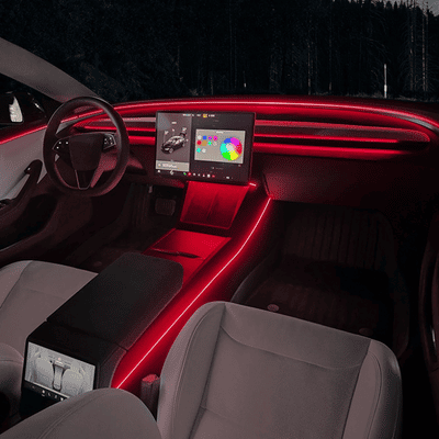Dashboard Ambient Light Kits for Model 3 Highland & New Model Y