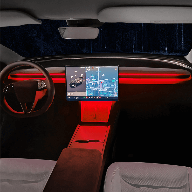 Dashboard Ambient Light Kits for Model 3 Highland & New Model Y