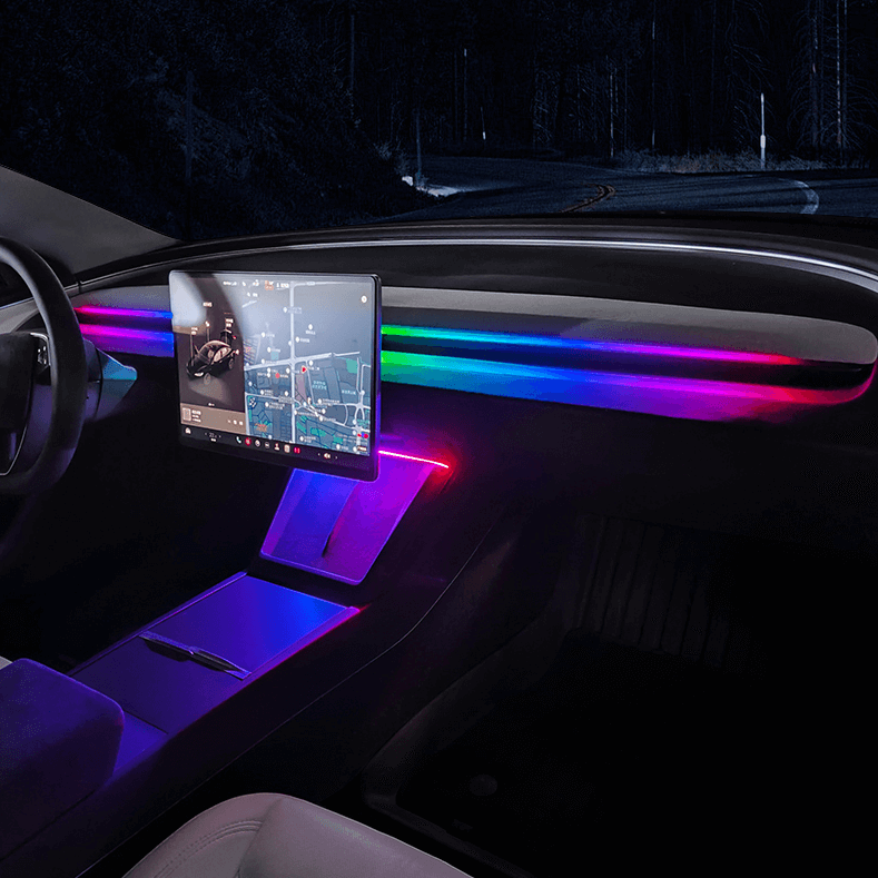 Dashboard Ambient Light Kits for Model 3 Highland & New Model Y