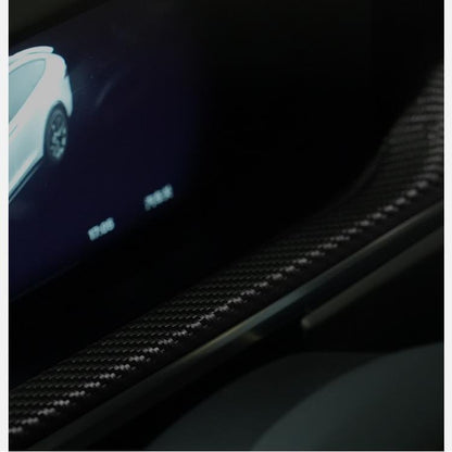 Dashboard Panel Dry Carbon Fiber Overlay for Model S/X 2021+