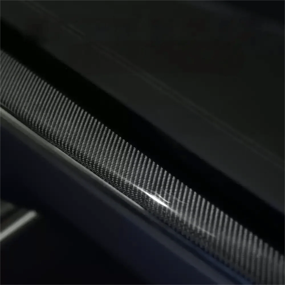 Dashboard Panel Dry Carbon Fiber Overlay for Model S/X 2021+