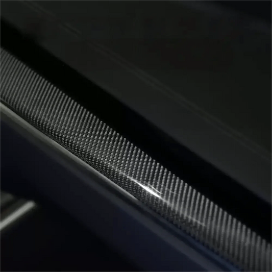 Dashboard Panel Dry Carbon Fiber Overlay for Model S/X 2021+