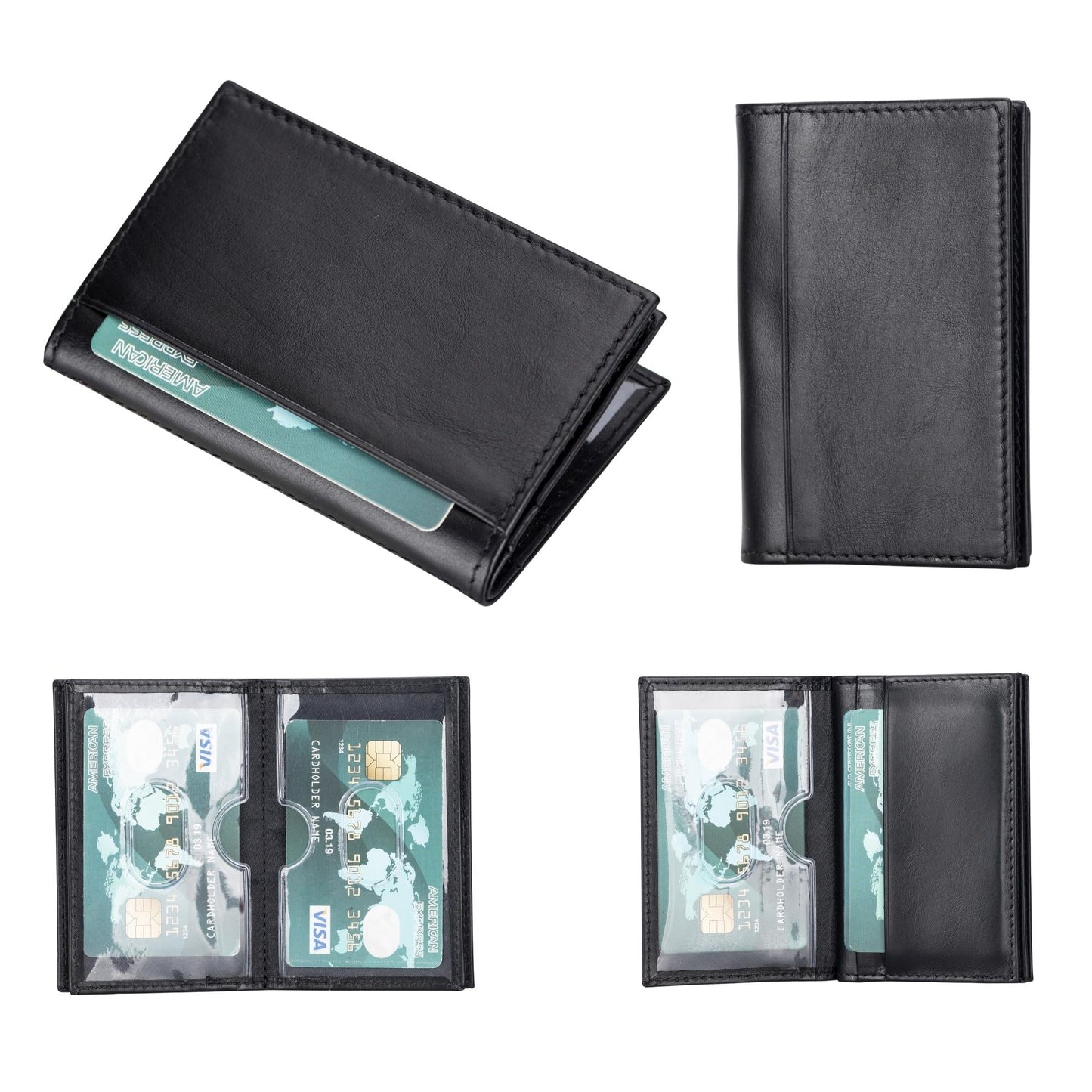 Denver Luxury Full-Grain Leather Cardholder for Men