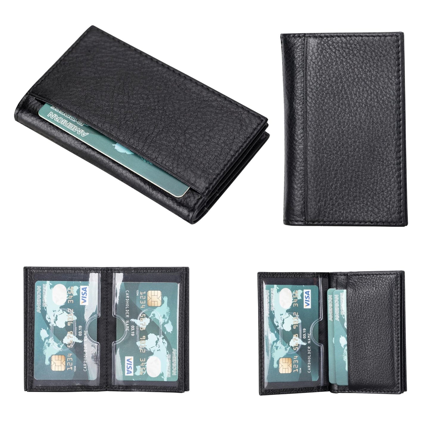 Denver Luxury Full-Grain Leather Cardholder for Men