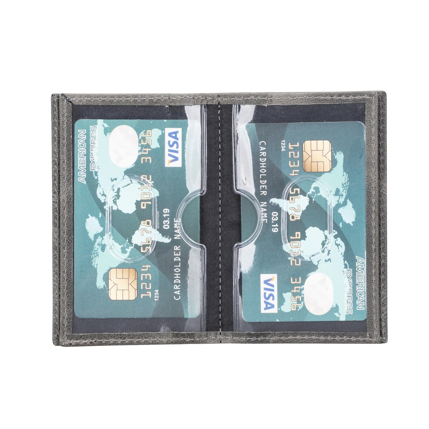 Denver Luxury Full-Grain Leather Cardholder for Men