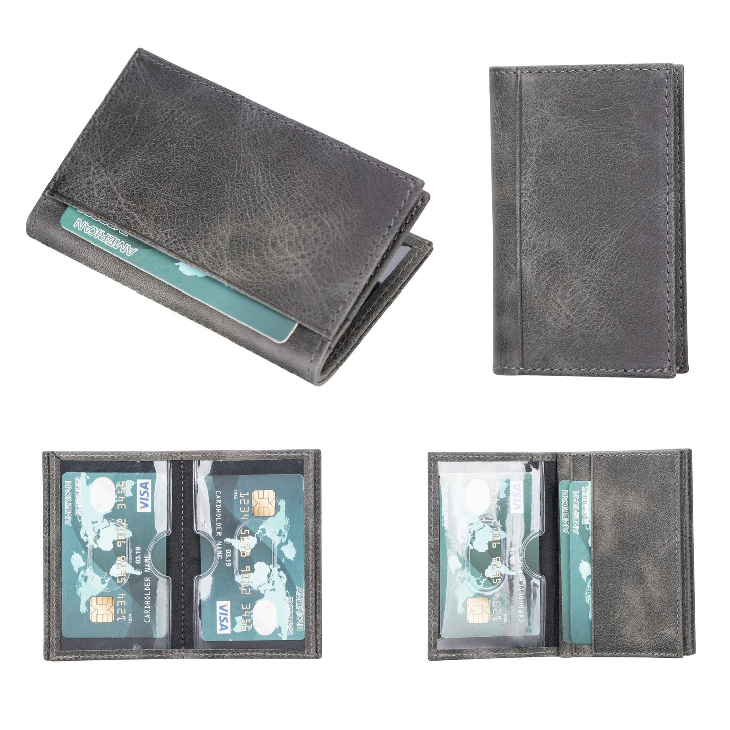 Denver Luxury Full-Grain Leather Cardholder for Men