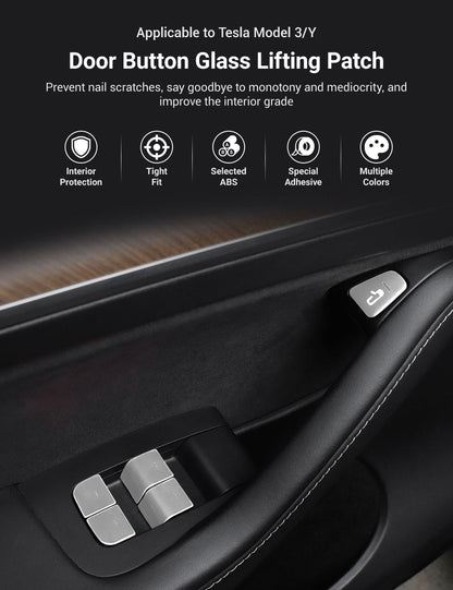 Door Button Glass Lifting Patch for Tesla Model 3/Y