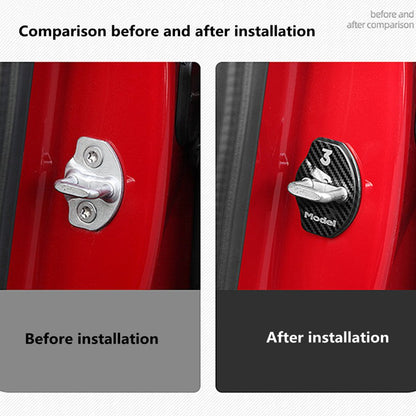 Door Lock Buckle Cover [4 pcs] for Tesla Model 3 & Model Y