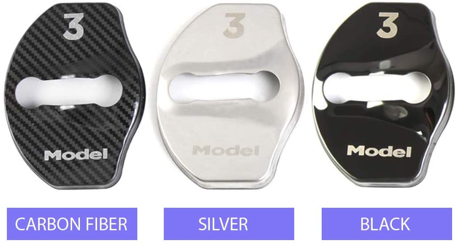 Door Lock Buckle Cover [4 pcs] for Tesla Model 3 & Model Y