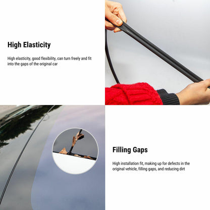 Door Rubber Sealing Strip Noise Reduction Kit for Tesla Model 3 Highland