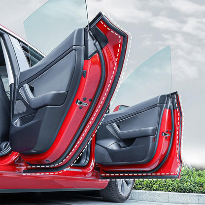 Door Rubber Sealing Strip Noise Reduction Kit for Tesla Model 3 Highland