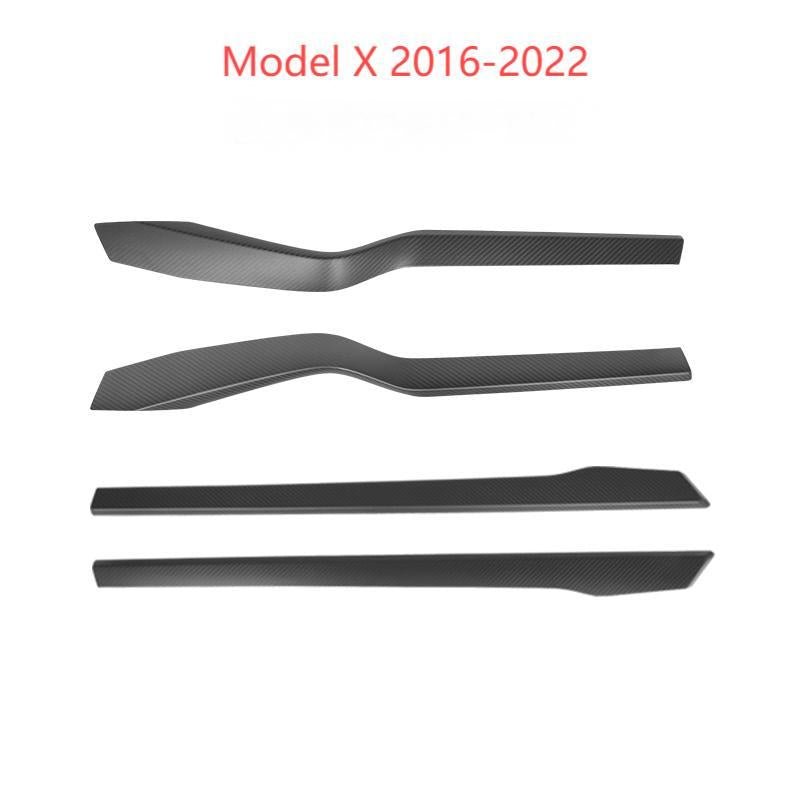 Door Trim Dry Carbon Fiber Overlay for Model S/X