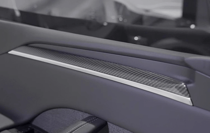 Door Trim Dry Carbon Fiber Overlay for Model S/X