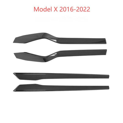 Door Trim Dry Carbon Fiber Overlay for Model S/X