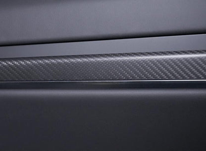 Door Trim Dry Carbon Fiber Overlay for Model S/X